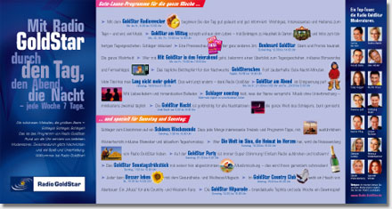 Radio GoldStar Info-Flyer Innenseiten