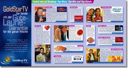 GoldStar TV Info-Flyer Innenseiten