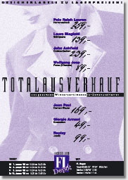 Angebotsblatt Totalausverkauf