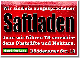 Großflächenplakat Saftladen